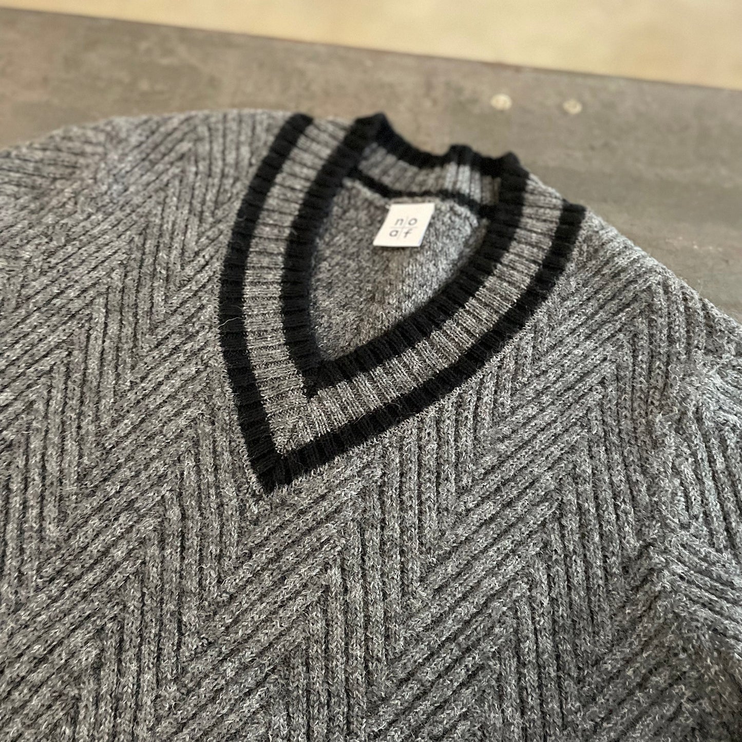 ヘリンボーンチルデンニット(JM0551)