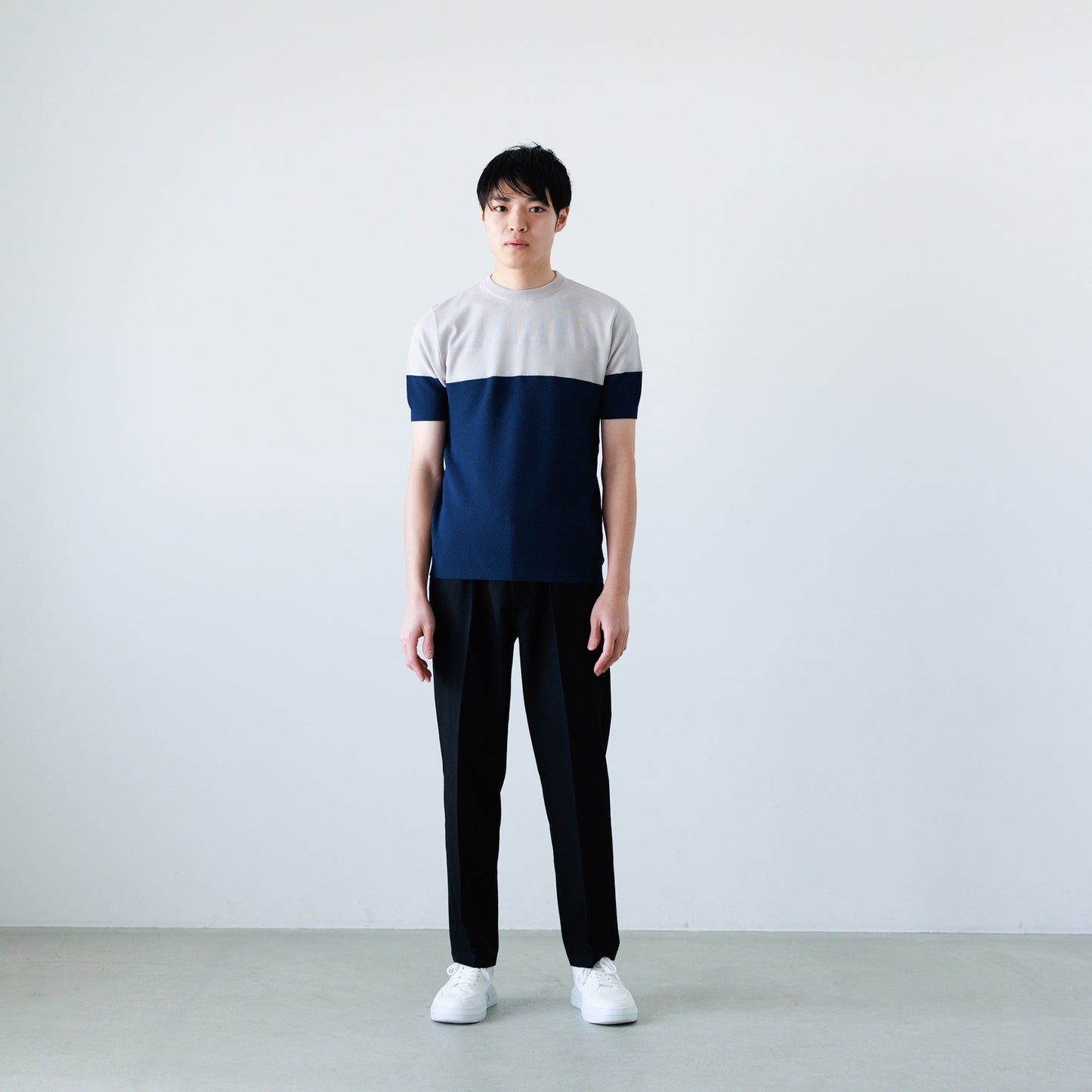 Navy×Beige