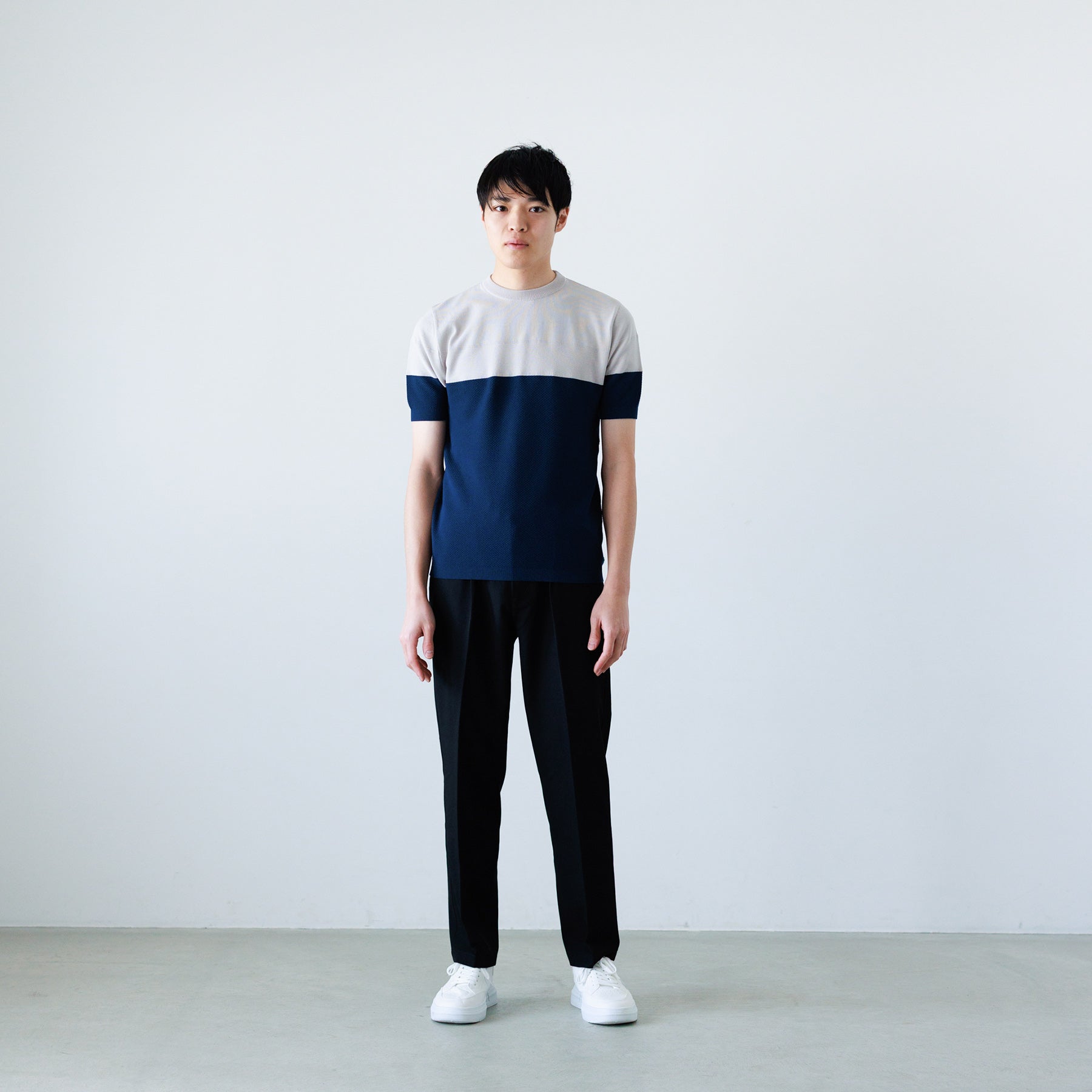Navy×Beige