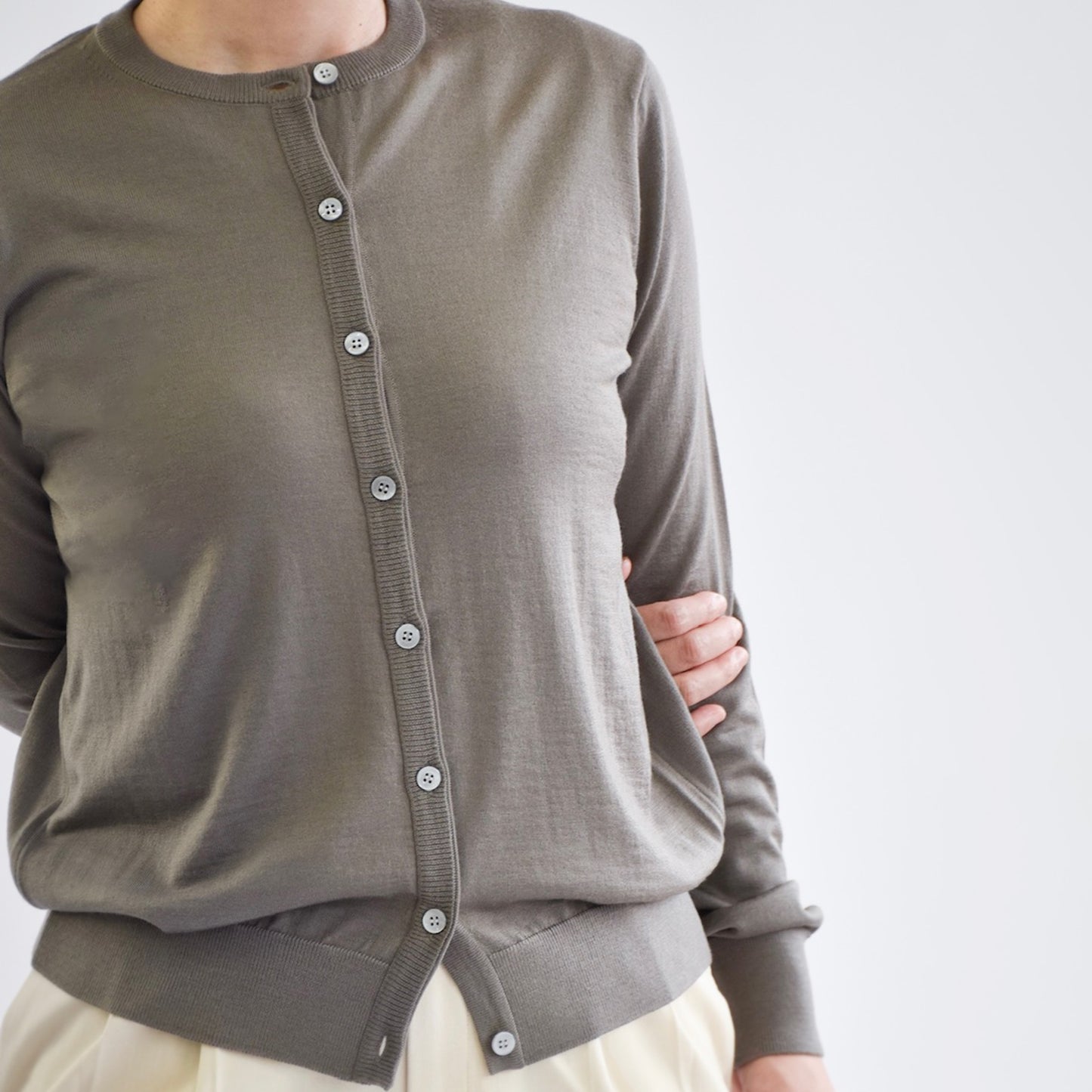 FF30 Super140‘sウール レイヤードリブカーディガン(BL3229)