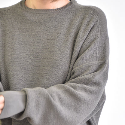 ワッフルオーバーサイズクルーネック（HM0554）