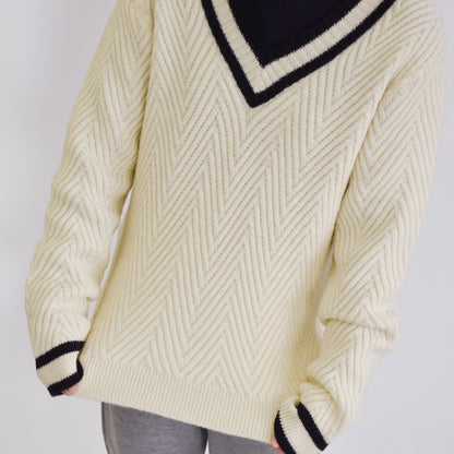 ヘリンボーンチルデンニット（JM0551）