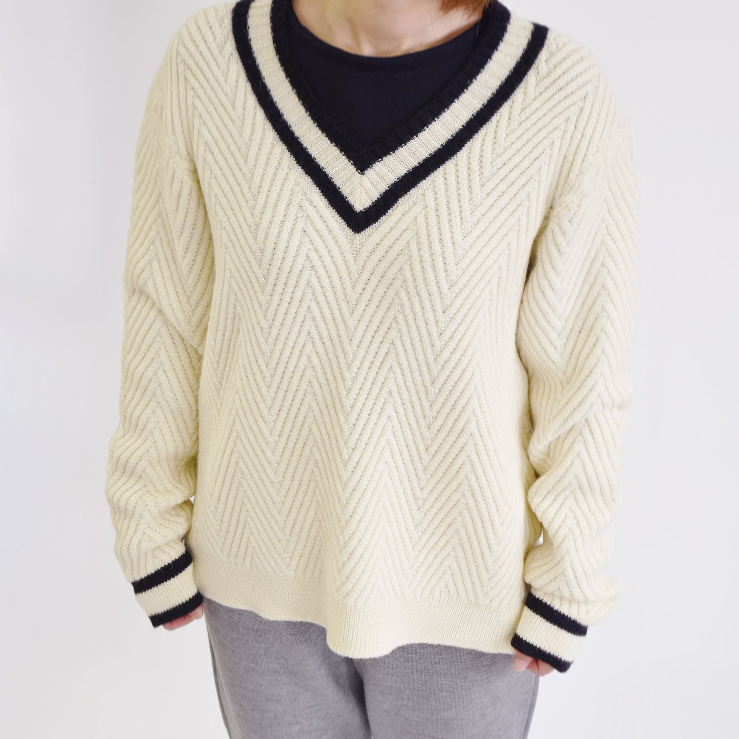 ヘリンボーンチルデンニット（JM0551）