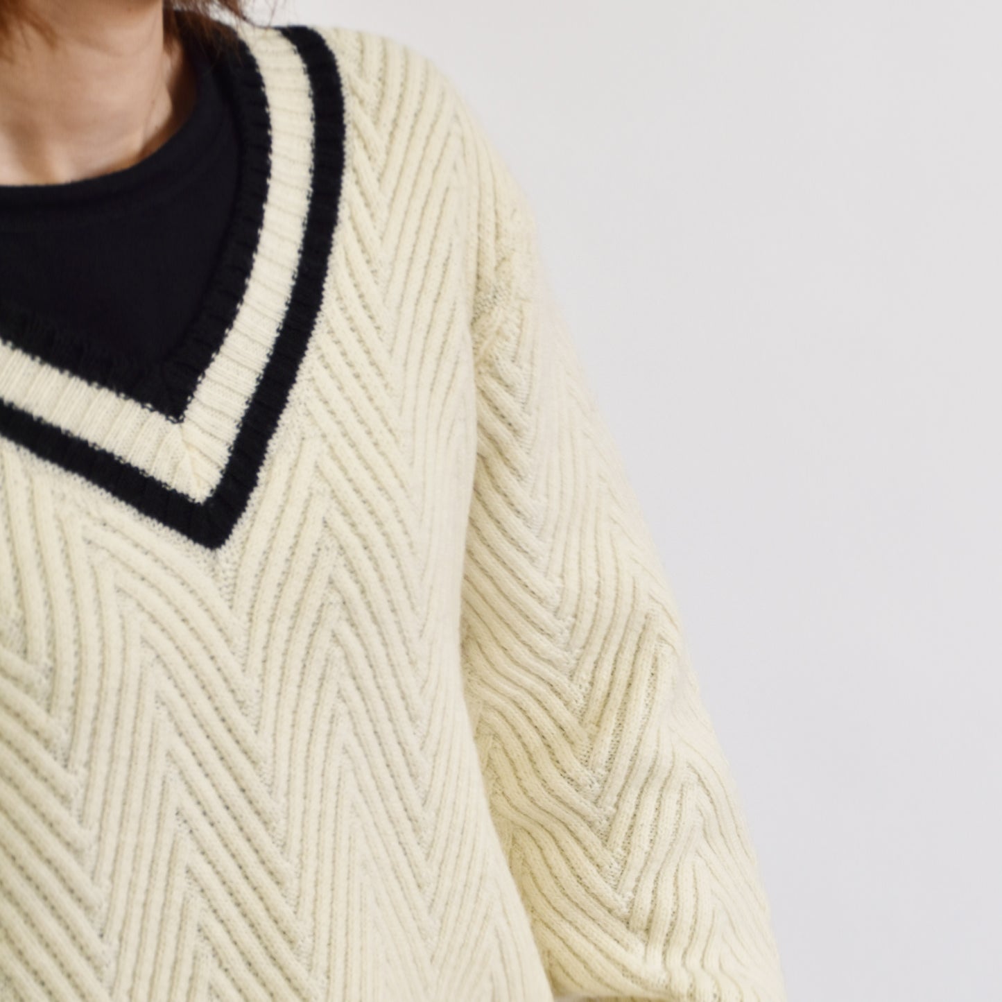 ヘリンボーンチルデンニット（JM0551）